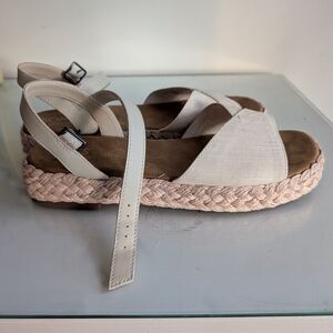 Toms Women's Cream Espadrille Sandals